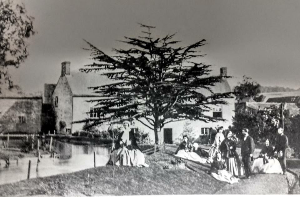 The Brown family, pictured here outside The Brache, their water mill located a couple of miles south of Bute Mills. The man pictured on the far right is William H Brown, grandfather of Daniel Brown who built Bute Mills.
