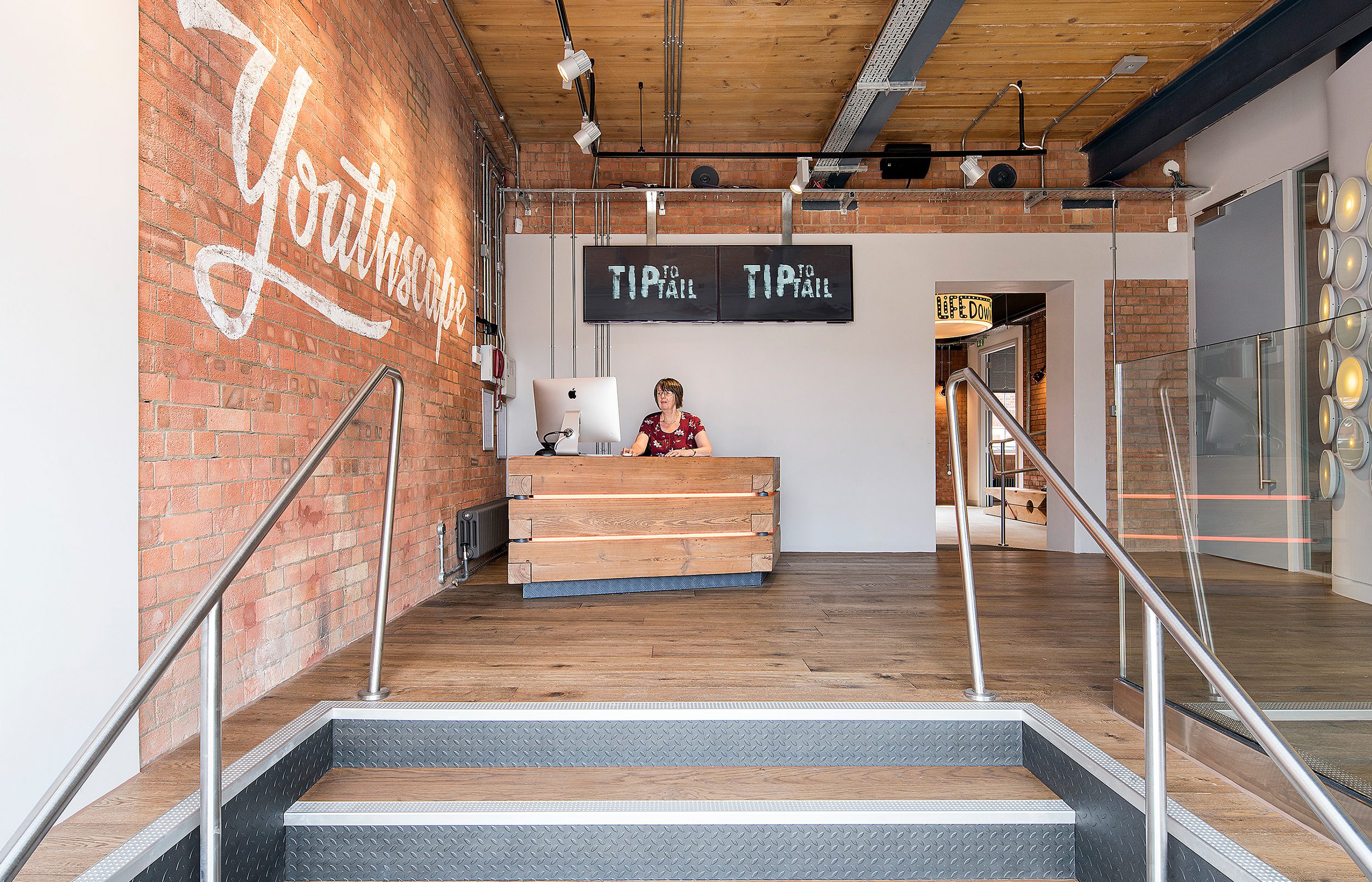 The reception area is a friendly and welcoming entrance to your guests.