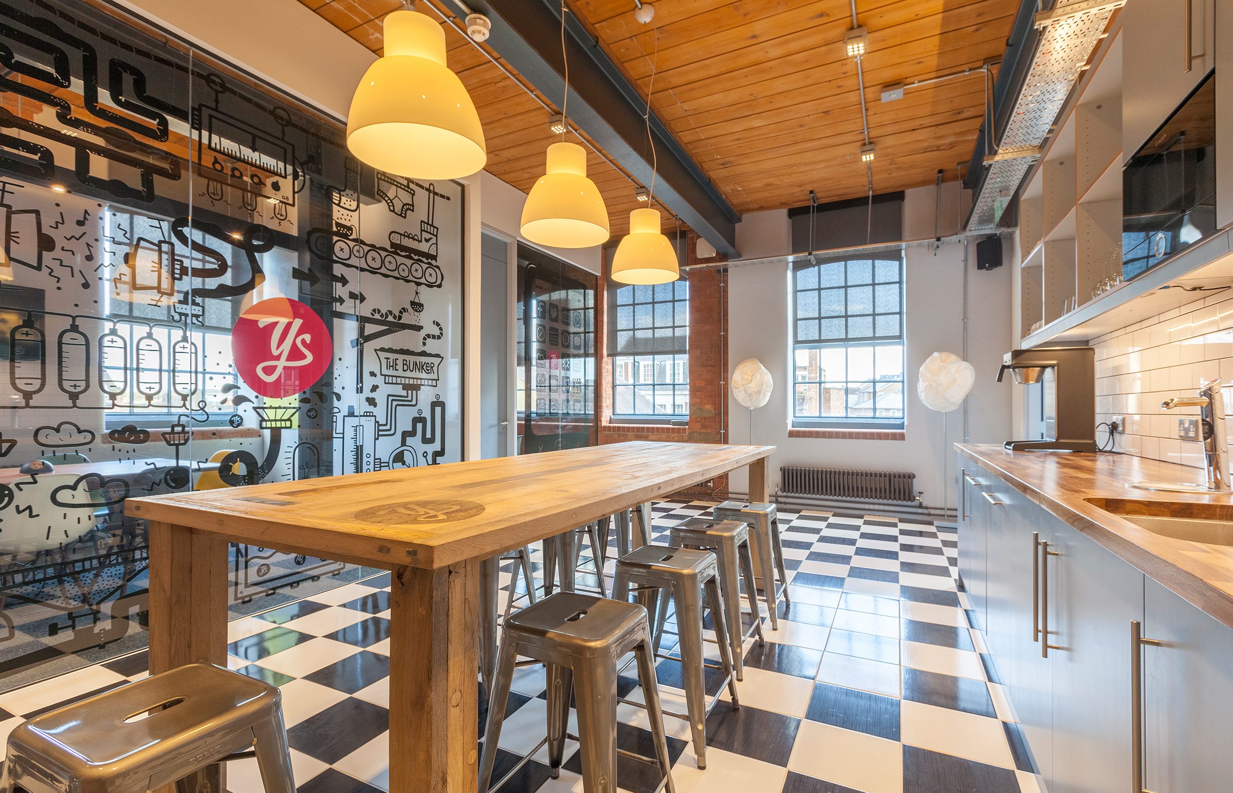 It has access to the share kitchen and dining space, and the shared lounge space.