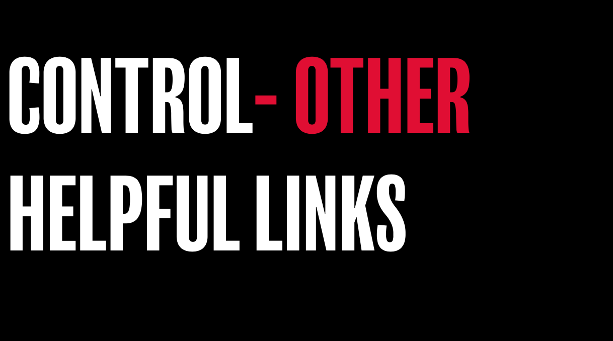 Control- Other helpful links
